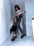 "WARMFIT" imitation leather leggings - BLACK VS19039